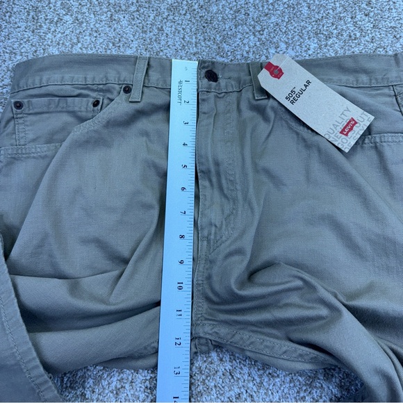 Levi's 505 Regular Tan Straight Jeans Casual Style Size 36x34 - Picture 5 of 15